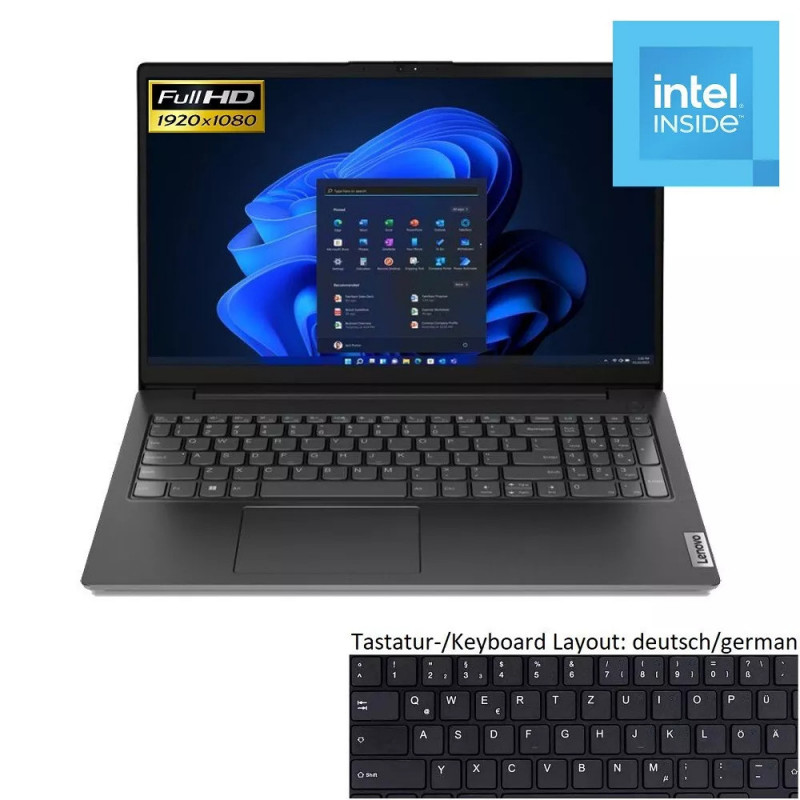 Lenovo V15 G2 15,6 Zoll Intel N4500 @2,8GHz 16GB DDR4 256GB SSD FHD Windows 11 Laptop Lenovo V15 G2 15,6 Zoll Intel N4500 @2,8GHz 16GB DDR4 256GB SSD FHD Windows 11 Laptop