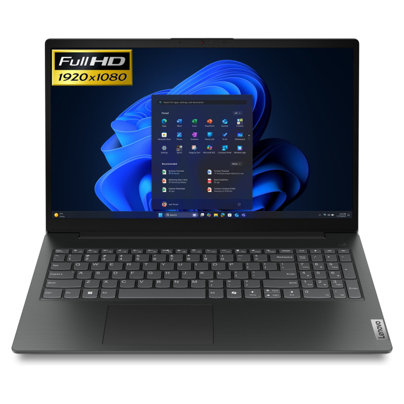Lenovo V15 G6 Notebook 15,6" Intel Quad N150 @3,6GHz 8GB DDR5 256GB Festplatte FHD Windows 11 Laptop