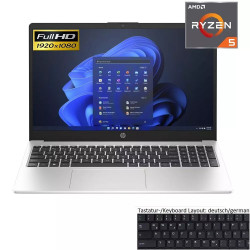 HP 255 15,6" AMD Ryzen 5 7530U @4,5GHz 8GB DDR4 256GB NVMe SSD IPS Win11 Laptop