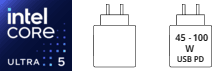 Ladenetzteil im Lieferumfang enthalten - unterstützt USB Power Delivery (PD) Ladeprotokoll